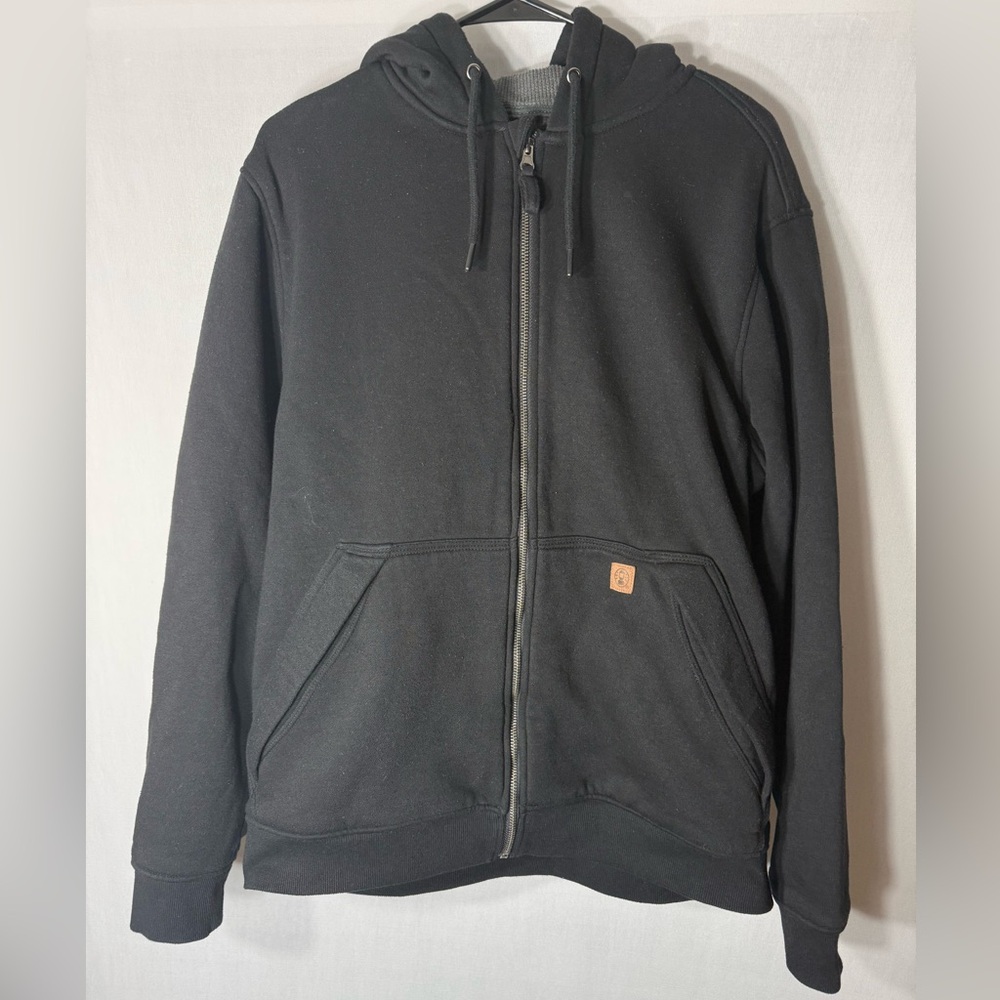 Coleman Black Full‑Zip Hooded Sweater